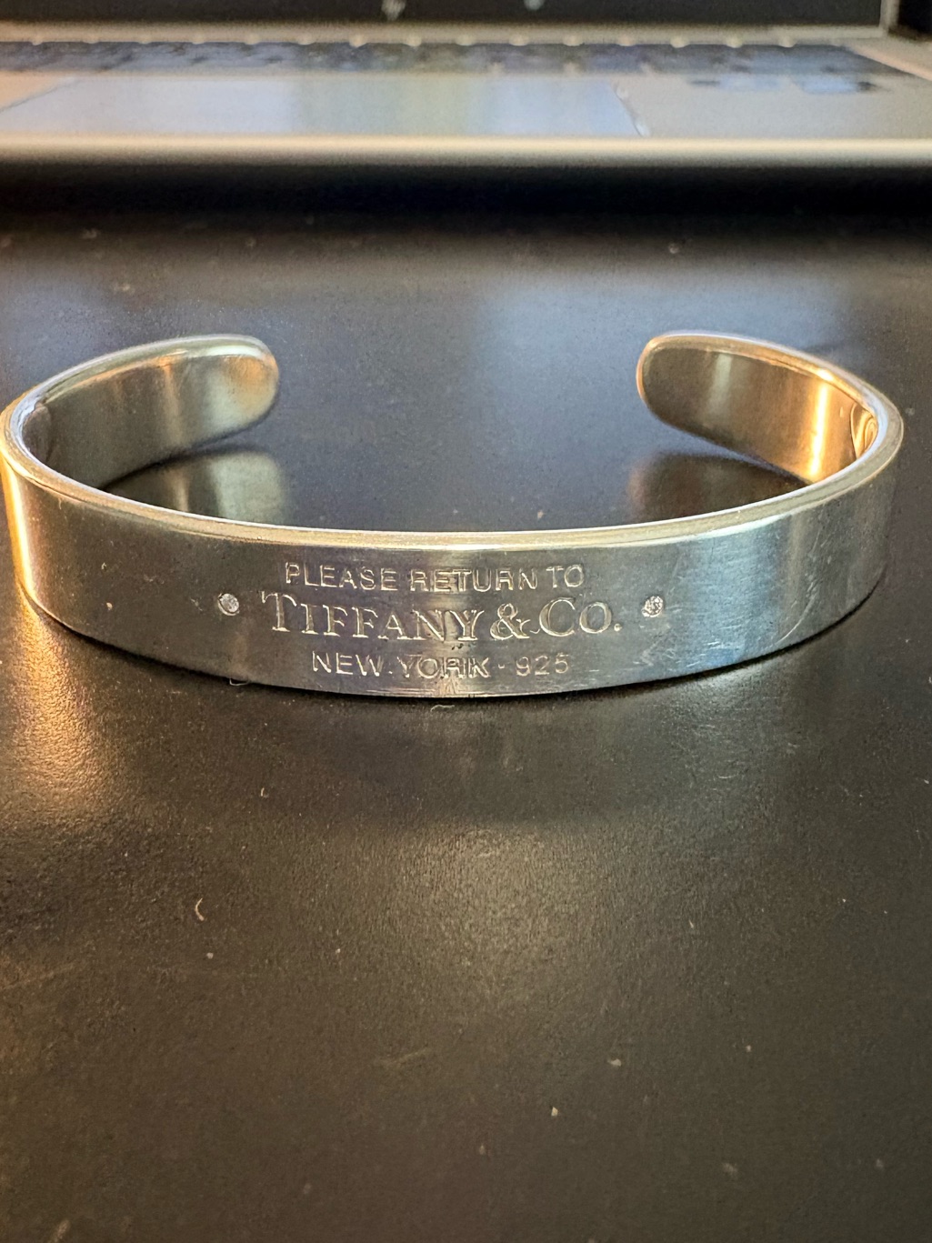 Tiffany & Co. Sterling Silver 'Please Return To Tiffany &Co.â Cuff - Silver With